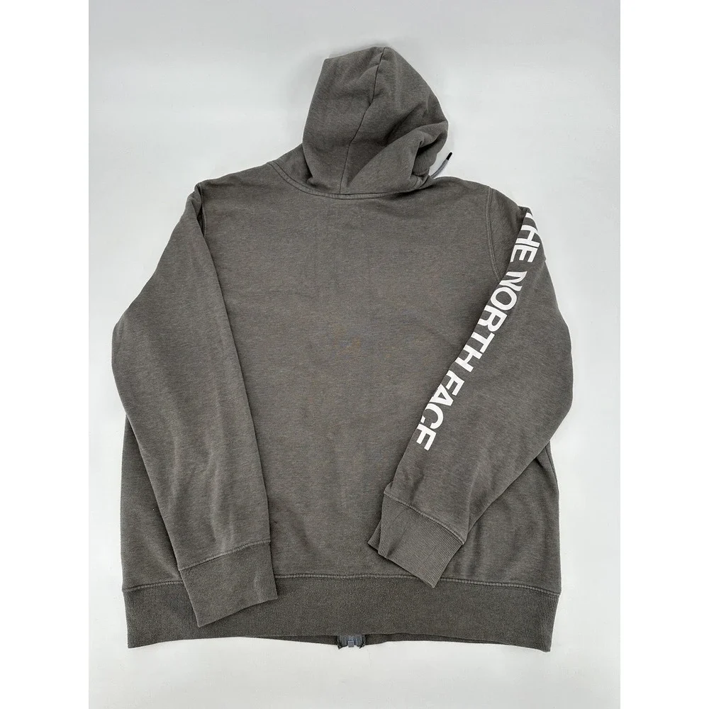 The North Face Sweatshirt Gray Hooded Full Zip Sweater‎ Men's Size XL